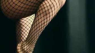 Fishnet tights try on . Fishnet tights always look amazing on any figure. #3