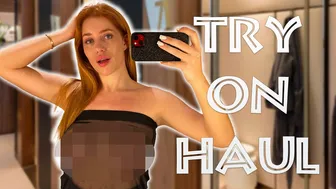 4K TRANSPARENT SHEER CLOTHES | ONE PIECE TRY ON HAUL | AMAZING AND BEAUTIFUL