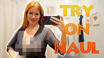 [4K] TRANSPARENT Nightwear Try On Haul with Katy Diamond | See-Through No Bra