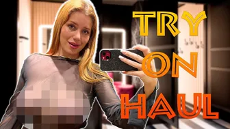 See Through Try On Haul At The Mall | Sheer Dresses Try on [4K] #1