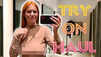 4K Transparent Clothes Try On & No Bra Trend