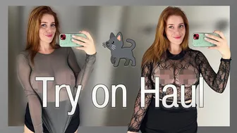 [4K] Transparent Try-on Haul with Katy | See Through Haul