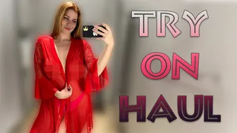 [4K] Transparent Nightwear Dresses Haul with Katy #1