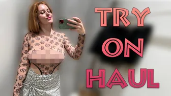 [4K] Transparent Clothes & Dresses Haul with Katy | See through Try on #1