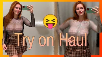 Try on Haul: Transparent Clothes | Dressing room tryon #1