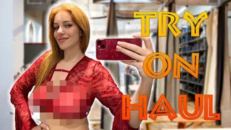 [4K] See through Try on with Katy Diamond | Transparent Haul at the Mall