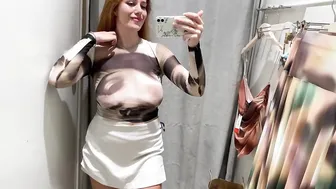 [4K] Transparent Clothes Haul with Katy | See through clothes Try-on #4