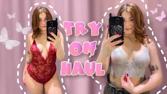 [4K] Transparent lingerie haul | See through Lingerie Try on Haul