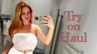 [4K] Transparent Haul with Katy | See through Try on #1