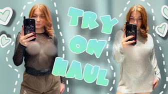 [4K] Transparent Clothes Try on Haul with Lisa | See through try on #1