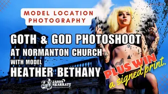 Goth & God Angel Photoshoot with Heather at Normanton Church + Win a Print