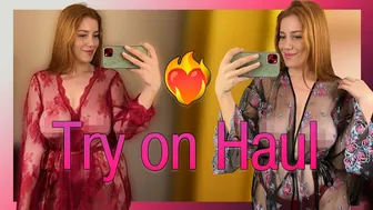 [4K] Transparent Try-on Haul | See through Try-on with Katy