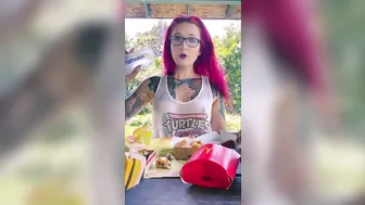 Big Mac Bundle Box Mukbang in a Transparent Shirt! (No Bra) #Transparent #Mukbang #3