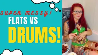 Flats v Drums?! Super Bowl WAM wings and more Delicious fun! #mukbang #1