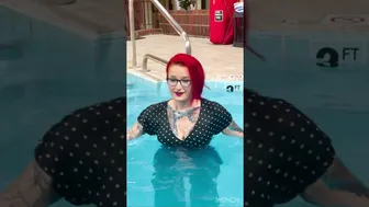 Swimming FULLY Clothed in the Pool! Eating snacks ! Wetlook #wetlook #1