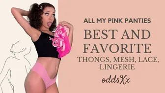 Odds Parker | All My Pink Panties Best And Favorite | Thong, Mesh, Lace, Lingerie, See-Through, 4K