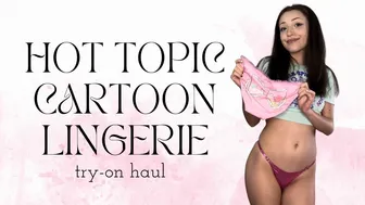 Odds Parker | Hot Topic Cartoon Lingerie Try-On Haul | Cheeky, Cute, 4K