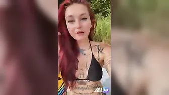 Tattooed girl in bikini! #4