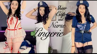 Sheer Lingerie Naughty Nurse!