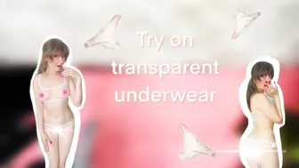 Try on transparent underwear #transparent #underwear