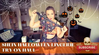 SHEIN HALLOWEEN LINGERIE TRY ON HAUL #1