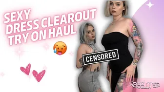 *SEXY/SHEER* Dress clear out Try-On haul [4k] ????????