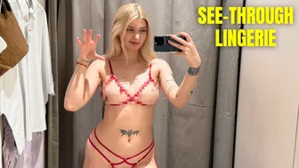 See-Through Try On Haul | Transparent Lingerie and Clothes | Try-On Haul At The Mall #1