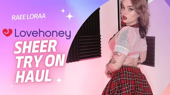 *SEXY* Sheer Love Honey Try on Haul [4K] - Raee Loraa