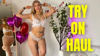 4K TRANSPARENT Lingerie TRY ON with Mirror View! | Emili TryOn