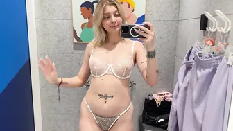 [4K] Transparent Lingerie Try on Haul | No Bra Sheer Outfits (2024) | See Through Try On Haul #4