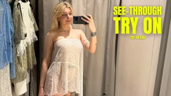 4K TRANSPARENT Try-On Haul 2024 | Transparent Dress Challenge | See-Through Fashion