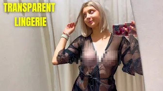 See-Through Try On Haul | Transparent Lingerie and Clothes | Try-On Haul At The Mall