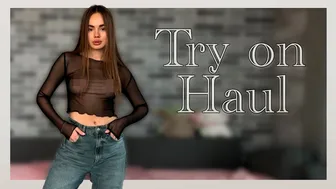 Transparent clothing Try on Haul | See through clothing