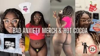 Bad Anxiety MTS Merch Try On & Hot Cocoa | ITZJUSTJUDY #1