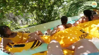 Insane waterslide pile up! #2