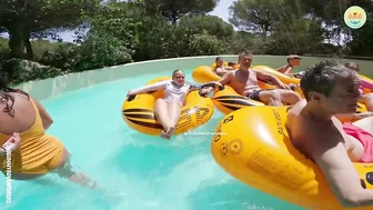 Insane waterslide pile up! #4