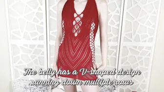 Shein Lingerie Try-On Haul and Review! Black Sleeved Tube Dress and Red Sleeveless Halter Dress #4