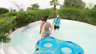 Fidget Spinner Waterslide with my French Friends! ♥️♥️♥️♥️ #3