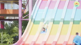 Smooth Rainbow Mat Racer at Splash Jungle Phuket Thailand #3