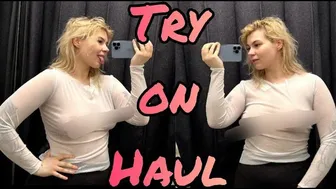 See through Clothing l Try-on Haul l Very Revealing At the mall