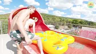 Cheeky Monkey on a Raft Ride at Aquamania Albena #2