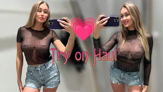 [4K] Transparent Try-on Haul with Hillary | See through clothes