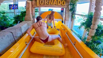 GIANT Tornado Waterslide at Alpamare Switzerland