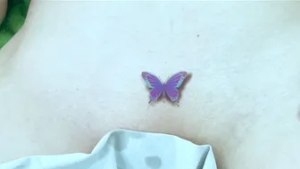 Stunning Temporary Tattoos: Beautiful Purple Butterflies