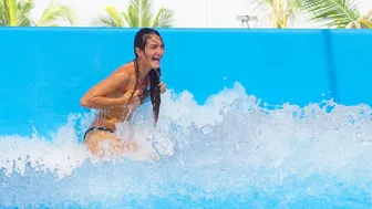 Surfer girl FAIL on the FlowRider! ♥️♥️ #1