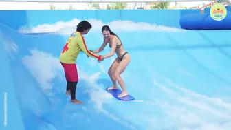 Surfer girl FAIL on the FlowRider! ♥️♥️ #4