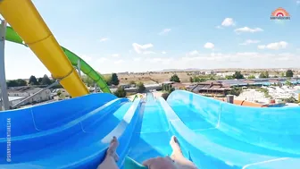 Slippery Mat Slide at Aquapark Nessebar Bulgaria #4