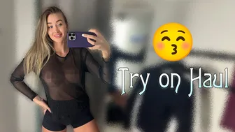 [4K] Transparent Try-on Haul with Hillary | See through clothing