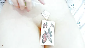 Get perfect-looking temporary green butterfly tattoo stickers every time #2