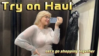 4K | Try On Haul | Transparent clothes shopping #1